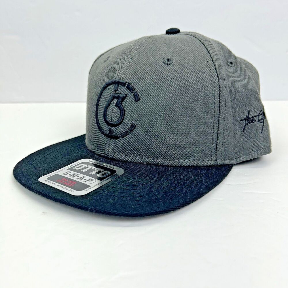Otto Snapback Hat The 6th Clothing Co Grey Black Wool Blend OSFM 2021